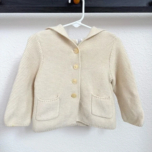 GAP Baby Brannan Bear Zip Up Cardigan - Picture 3 of 9